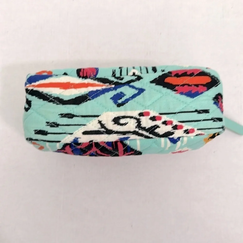 Vera Bradley Medium Cosmetic Bag Pueblo Cotton Pattern Travel - EUC
